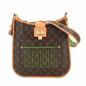 Louis Vuitton Musette Monogram Shoulder Bag in Brown and Green